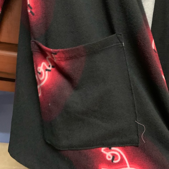 RARE Lularoe Sweater Love Hearts NEON LIGHTS - Picture 5 of 7